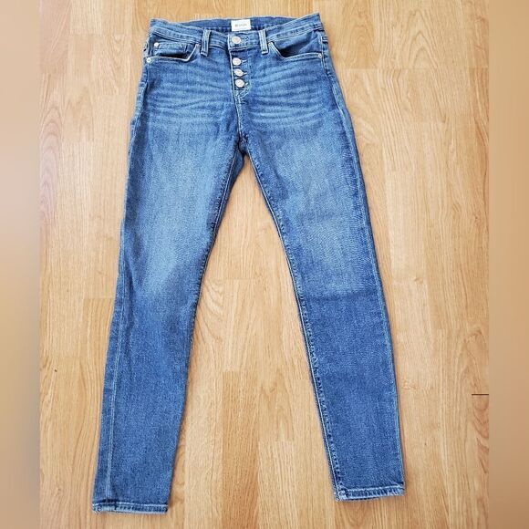 Hudson Natlie Super Skinny Button Fly Ankle Jeans - size 28. - Picture 4 of 14